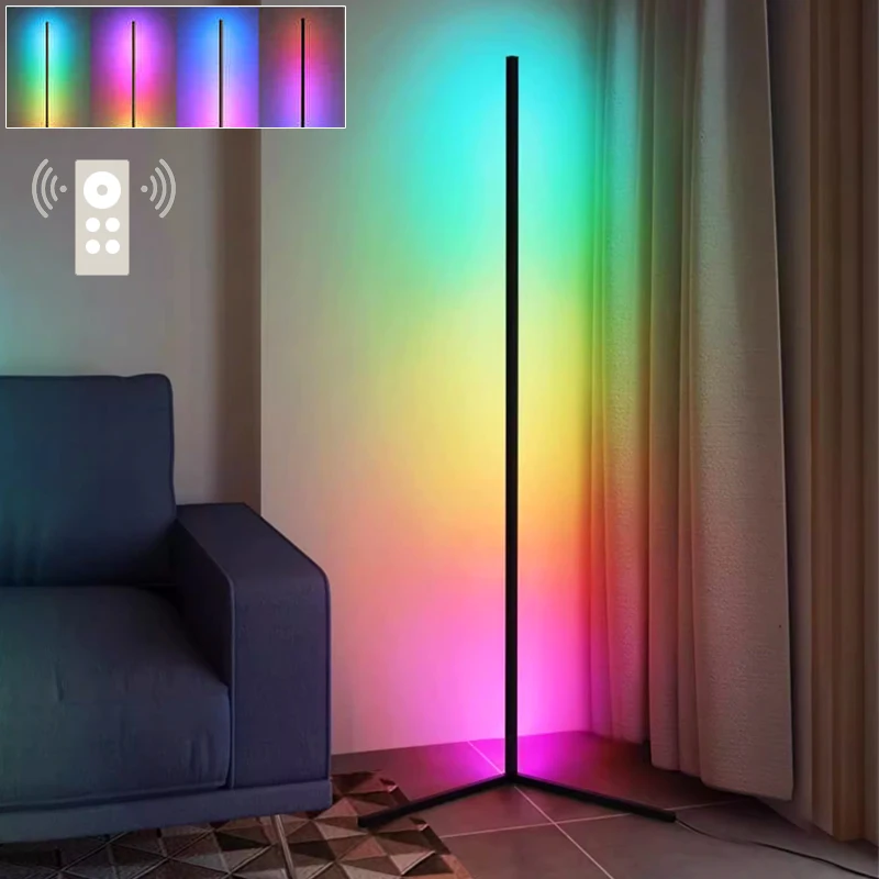 

Modern Led Floor Lamp RGB Nordic Floor Lamps Living Room Indoor RGB Atmosphere Floor Light Standing Lamps for Bedroom Decoration