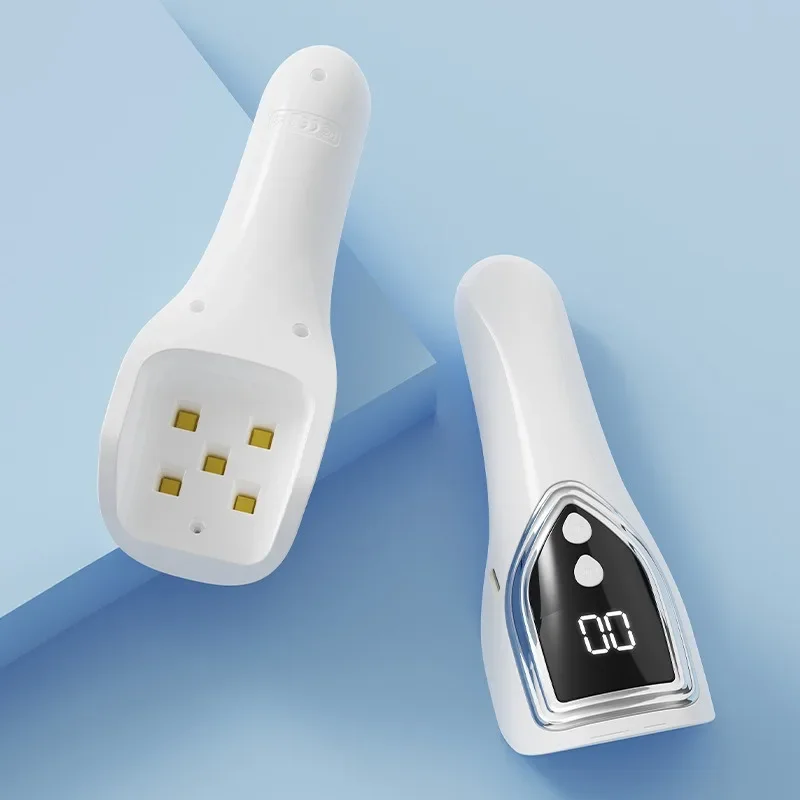 Portable LED ultraviolet lamp, suitable for nail dryer, mini nail salon lamp, rechargeable nail dryer, suitable for gel nail pol