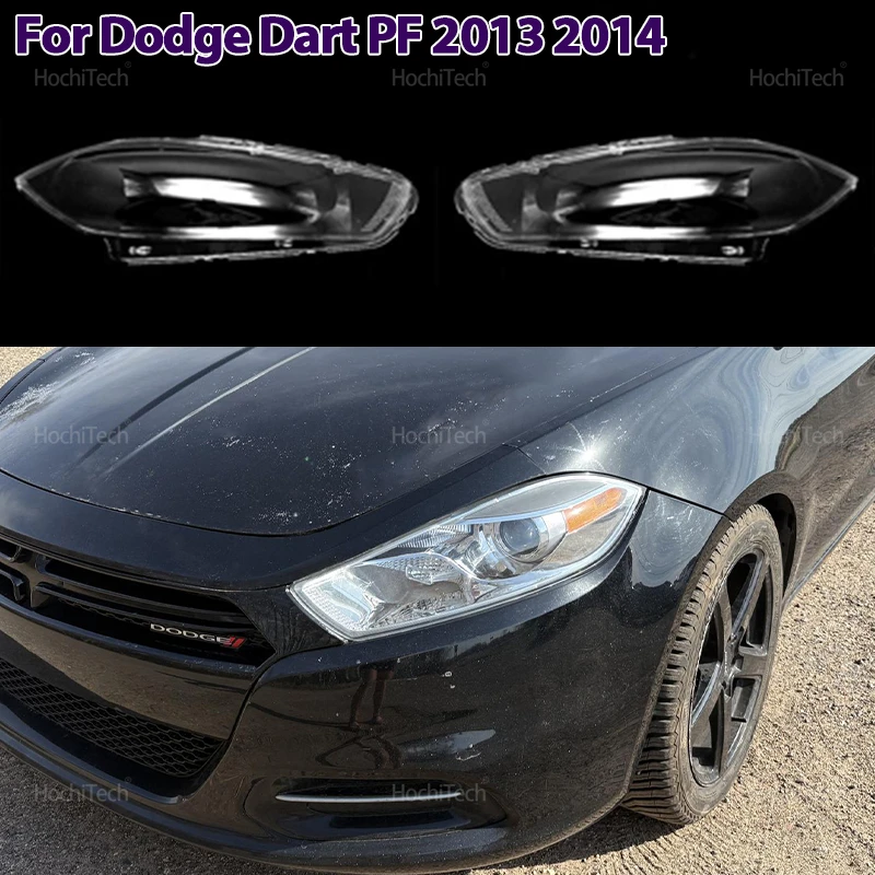 

Auto Accessory Replace Transparent PC Lights Shell Headlight Lens Cover Left Right for Dodge Dart PF 2013 2014
