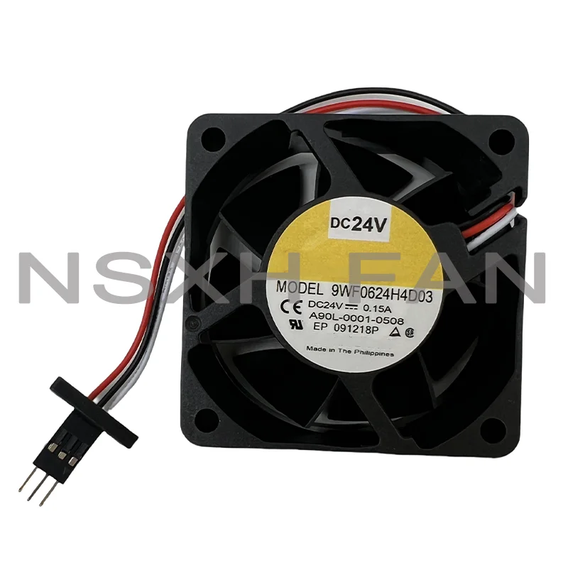 A90L-0001-0508 9WF0624H4D03 24V Fan 60x60x25mm