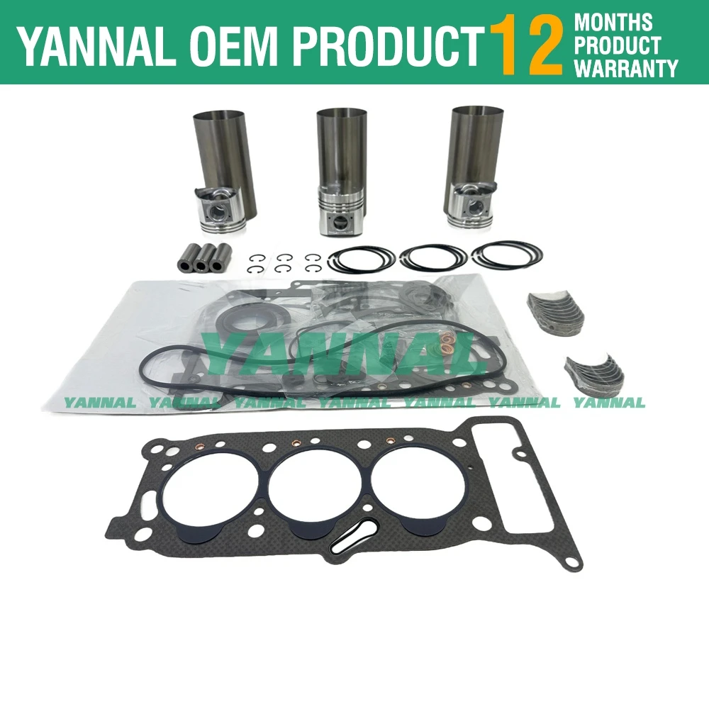 3KR1 Overhaul Rebuild Kit Parts For ISUZU Engine SUMITOMO S90 S90FX excavator