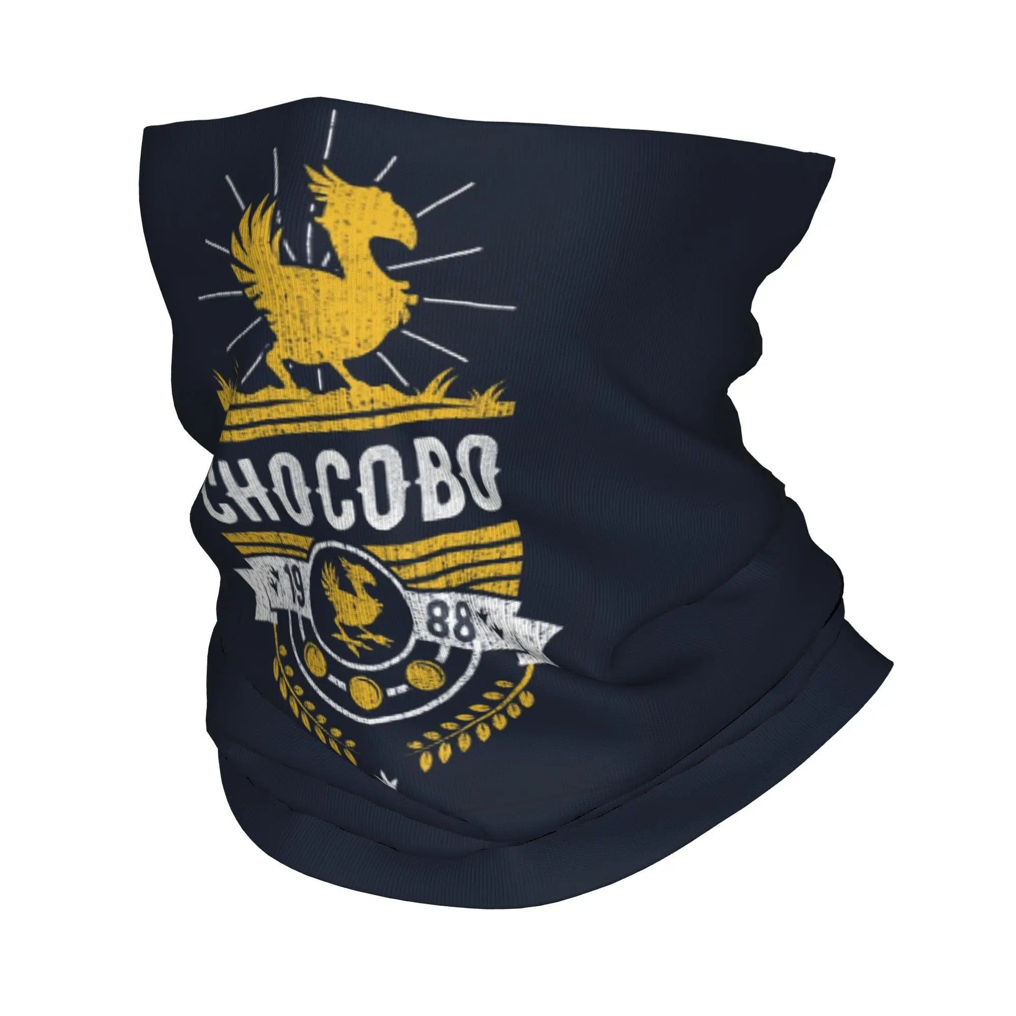 وشاح قناع مطبوع للرقبة من Chocobo Bandana، أغطية رأس دافئة للجري للرجال والنساء والكبار قابلة للتنفس