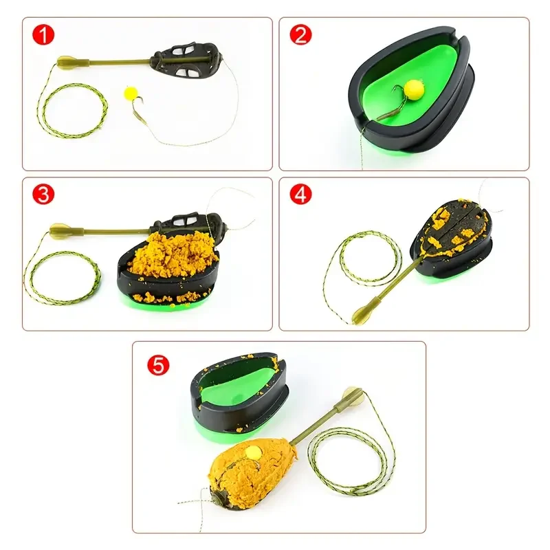 Alimentador Method Feeder en línea con molde para carpa