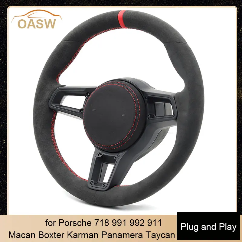 

Manual Gear Change Style Steering Wheel for Porsche Macan Panamera Taycan Cayenne Cayman 718 991 992 911 OEM Any Color