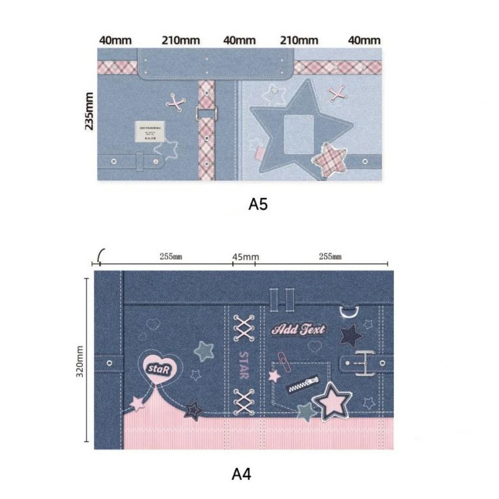 Album Shell A5 Photocard Binder Collect Book Star Loose-leaf A5 Idol Photo Card Holder Ins 6-hole Photocard Holder Binder