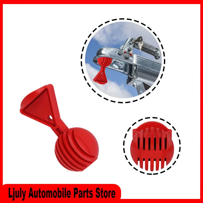 3D Print Anti Theft Safety Red Ball Theft Protection Ball Coupling For Alko RV Camper Caravan Trailer Motorhome Accessories