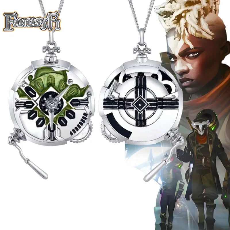 Anime Arcane Ekko Stopwatch Pendant Game LoL TV 2 Cosplay Costume Accessory Men Women Role-play Props Parts