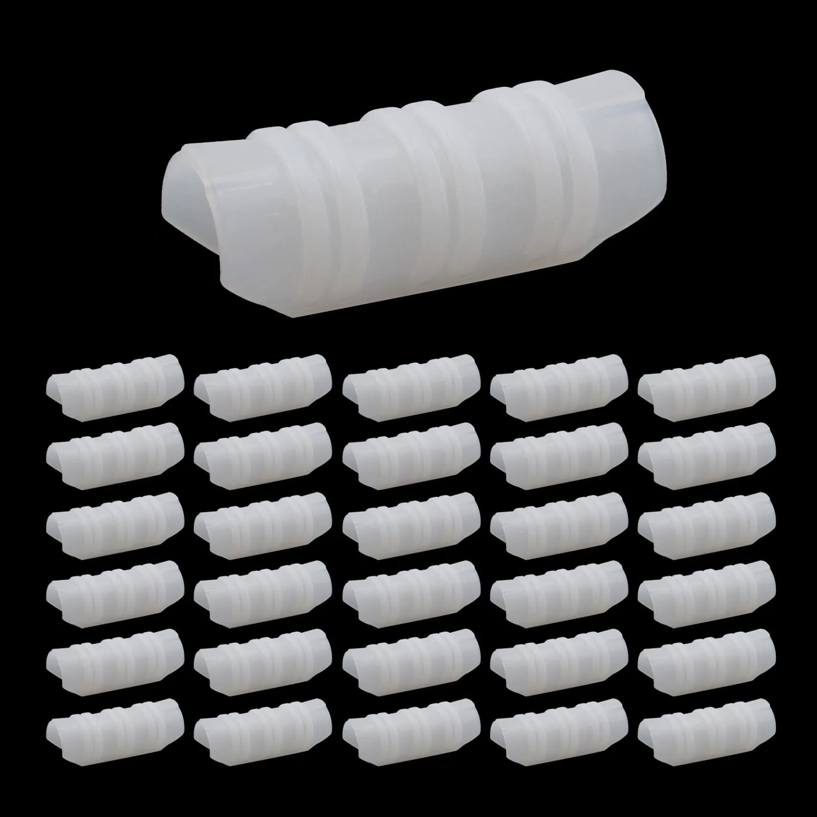 30 Pack 1 Inch Greenhouse Strap Clips ABS Plastic Garden Tube Long Snap Clips For Plant Support  Buildings Fixing Accessories