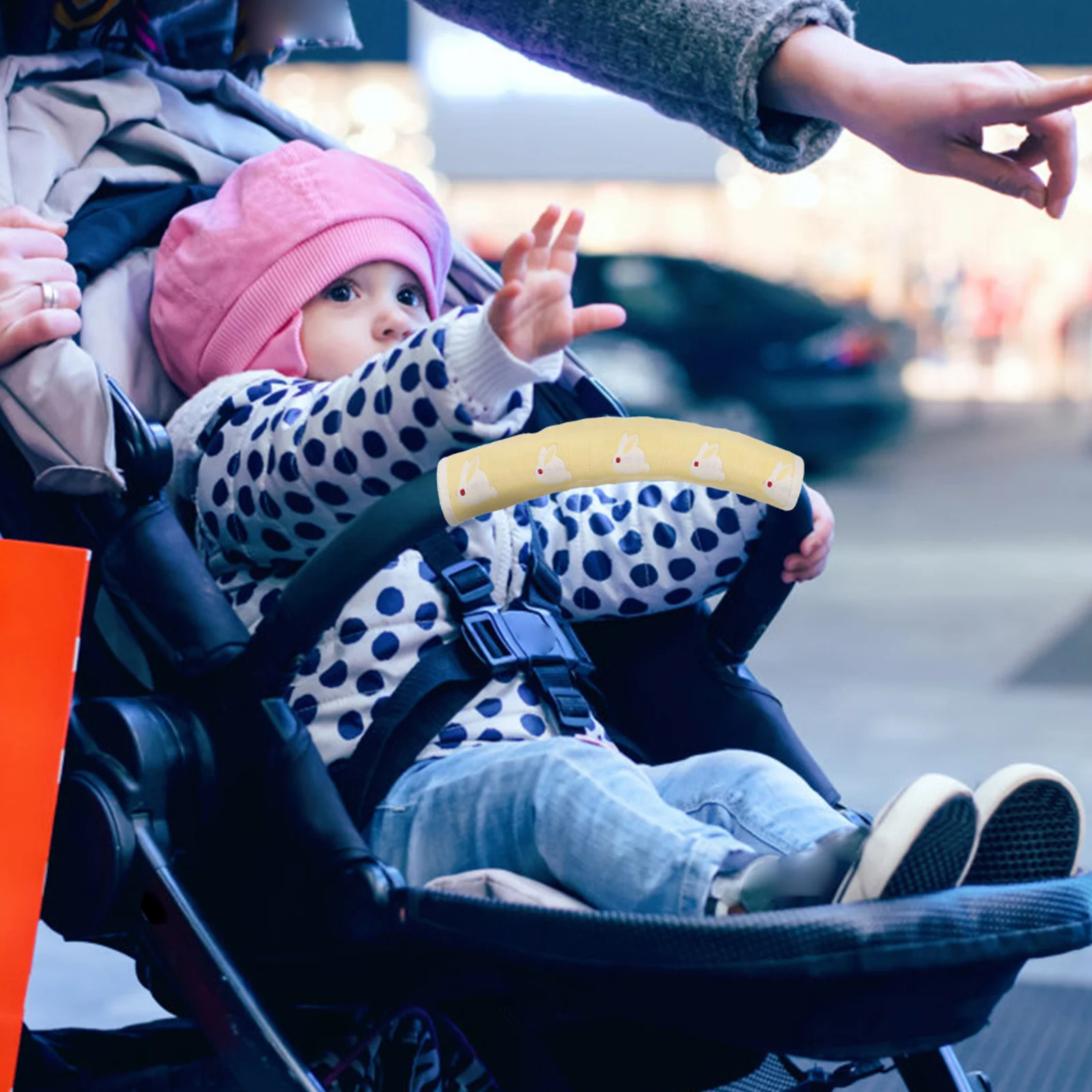 

2Pcs Baby Burp Towel Cotton Stroller Handle Cover Absorbent Lengthen Stroller Handle Cloth Baby Supply Burp Cloth