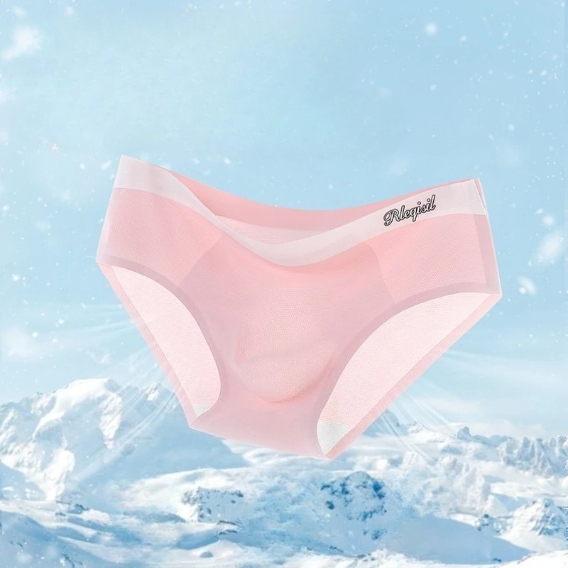 

Ice Silk Men Seamless Briefs Sexy U Pouch Underwear Swimming Trunks Bikini Mens Erotic Lingerie Mesh Translucent Male Panties