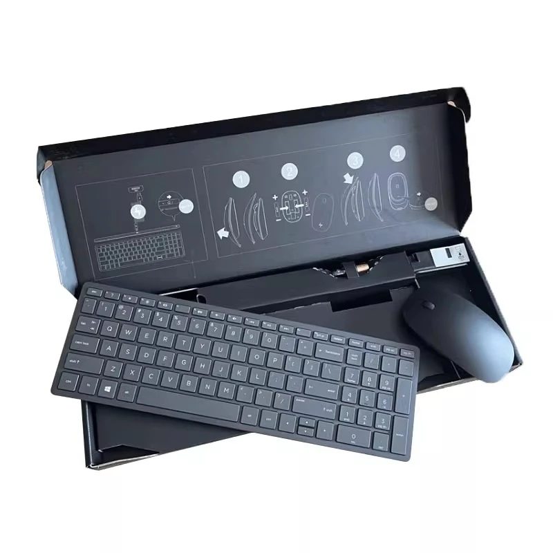 

For HP ENVY Rechargeable 2.4G Wireless Premium Keyboard And Mouse Set AH0G MH1GC