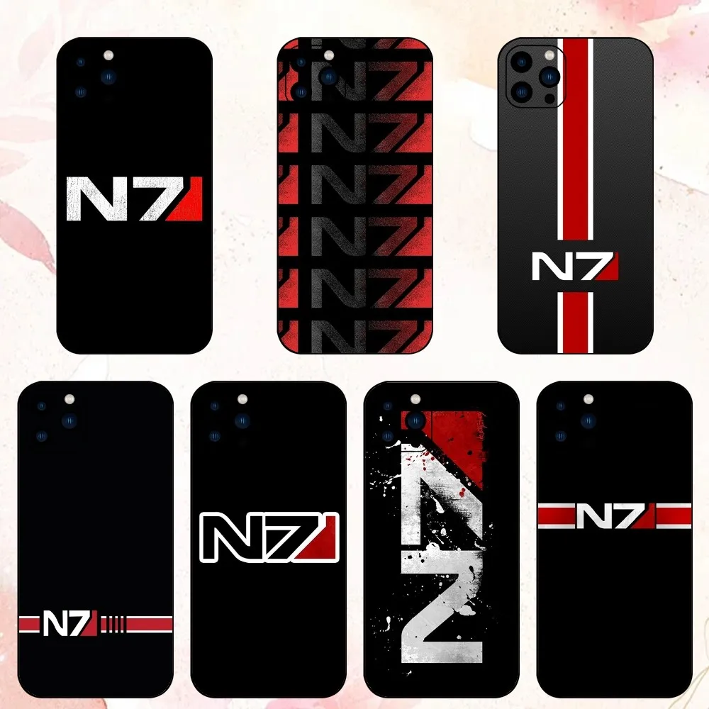 N7 emblem Phone Case For iPhone 15 14 13 12 Mini 11 Pro Max X XR XS 8 SE Plus Shell