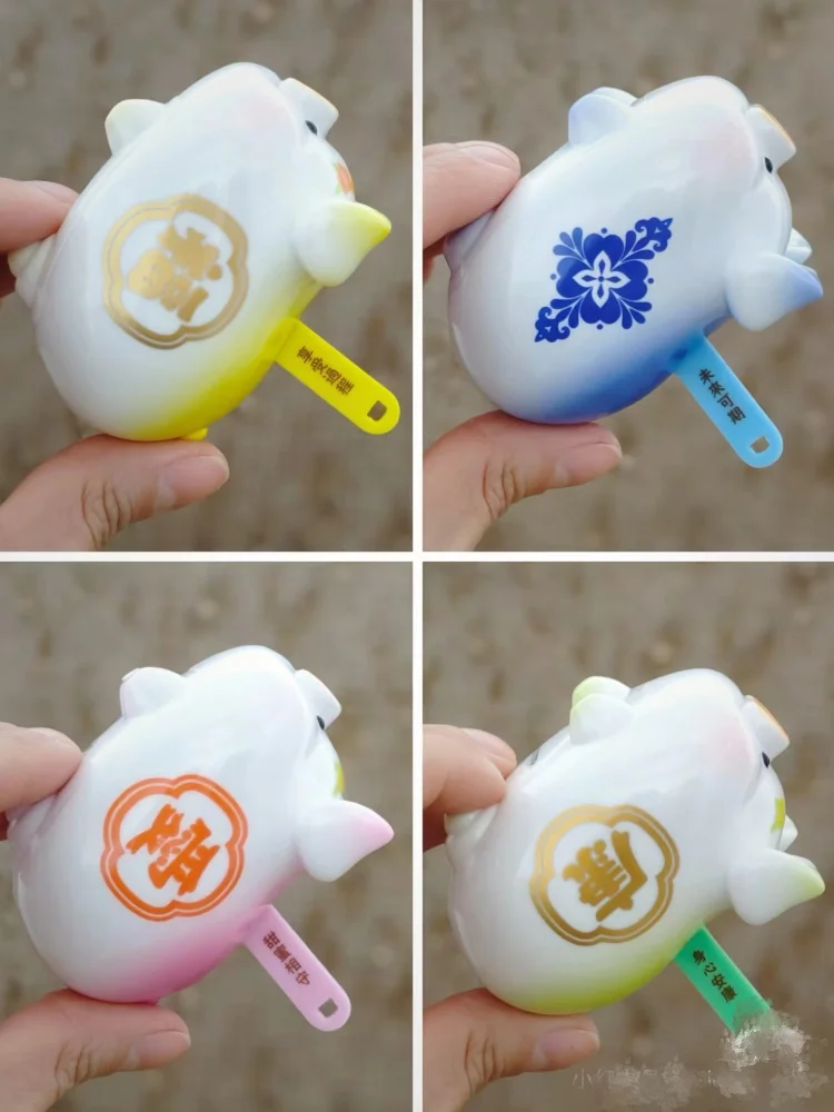 LuLu The Piggy Lucky Fortune Piggy Series صندوق أعمى محظوظ الشكل حلية رسم الكثير اللعب خنزير نموذج لطيف فتاة هدية تحصيل