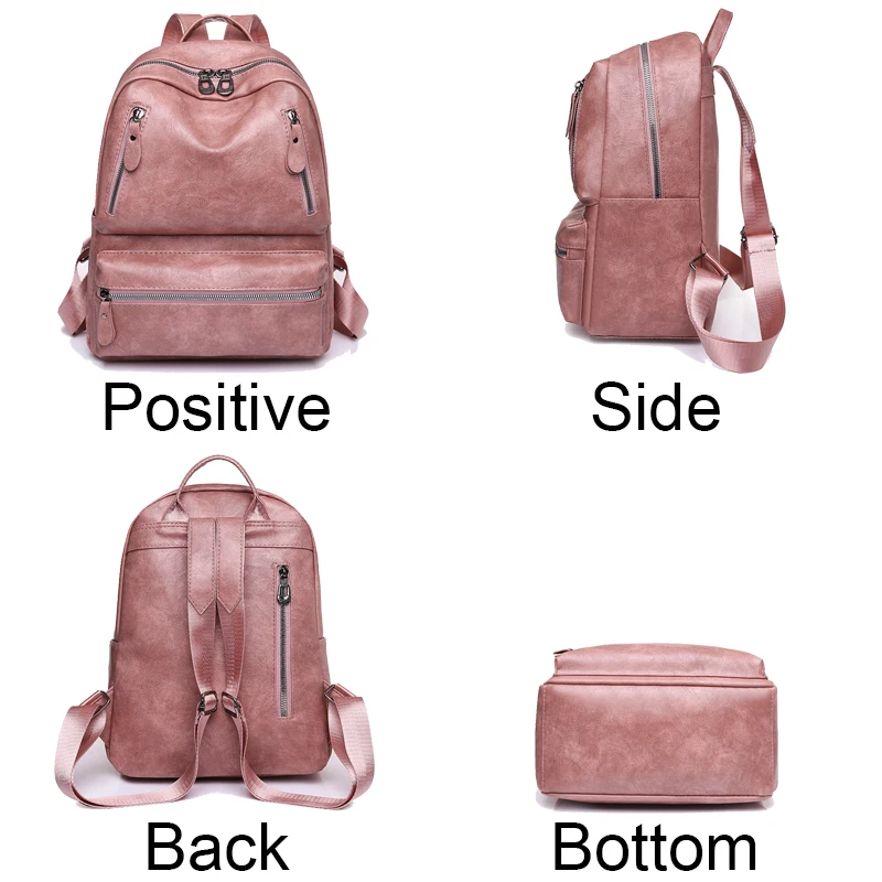 Frauen große Kapazität Rucksack Geldbörsen hochwertige Leder weibliche Vintage Tasche Schult aschen Reise rucksack Damen Bücher tasche Rucksack