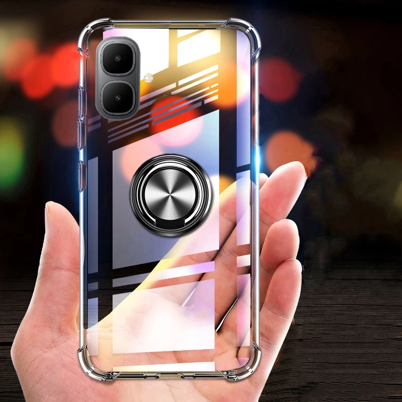 حافظة شفافة لهاتف Tecno Pop 10 Spark Go 2 حافظة من السيليكون المقاوم للصدمات لهاتف Tecno Spark Go 2 Pop 10 غطاء خلفي للحماية الشفافة