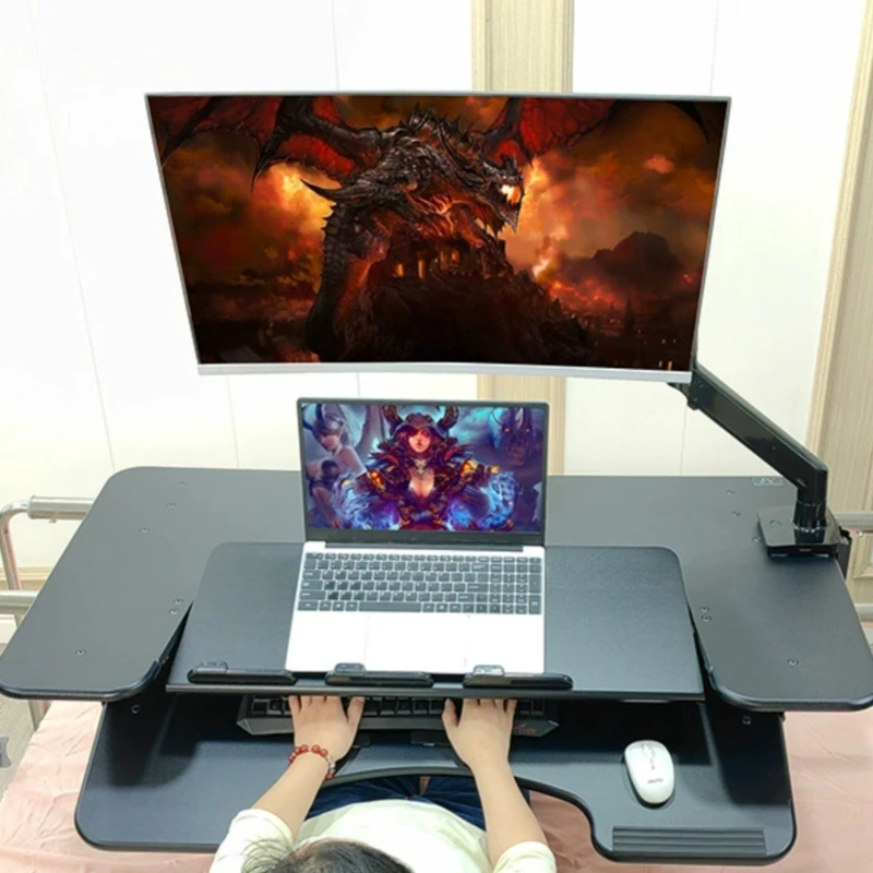 

Cross-bed computer desk desktop space capsule lift table lunch lounge chair