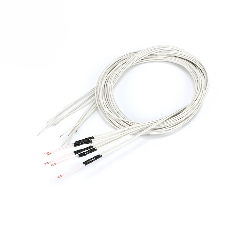 

5~500Pcs NTC Single Ended Glass Sealed Thermistor Temperature Sensor 3D Printer 100K 1% 3950 Resistant to 200℃