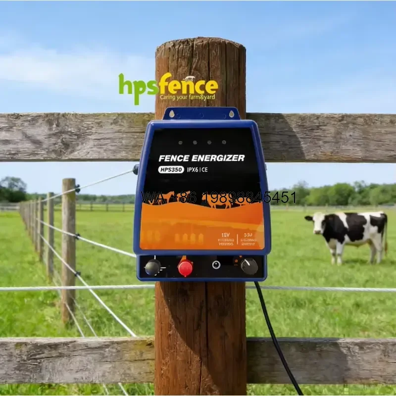 Wmwmnu for 3.5J Fence Energizer Solar Power Portable for Farm Animal Fence Security System