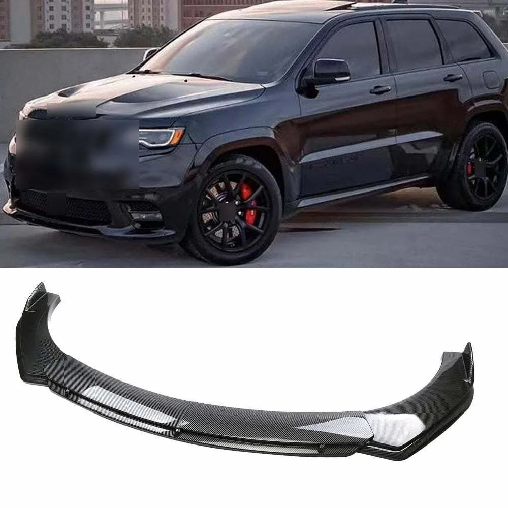 

For Jeep Grand Cherokee SRT8/SRT Front Bumper Lip Splitter Spoiler Kit Carbon LK United States