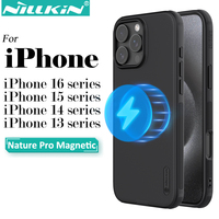 Nillkin for iPhone 16 Pro Max 15 Pro Max 14 Pro Max 13 Pro Super Frosted Shield Pro Magnetic Case PC+TPU Protection Back Cover