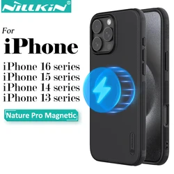 Nillkin for iPhone 16 Pro Max 15 Pro Max 14 Pro Max 13 Pro Super Frosted Shield Pro Magnetic Case PC+TPU Protection Back Cover