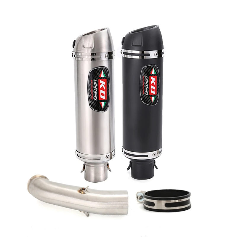 

Motorcycle Mid Exhaust Link Pipe Muffler DB Killer Stainless Steel Slip On Modified For Duke 125 200 250 390 RC390 2017-2020