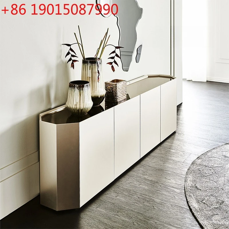 

High-end Italian side cabinet designer simple home living room storage light luxury new fashion