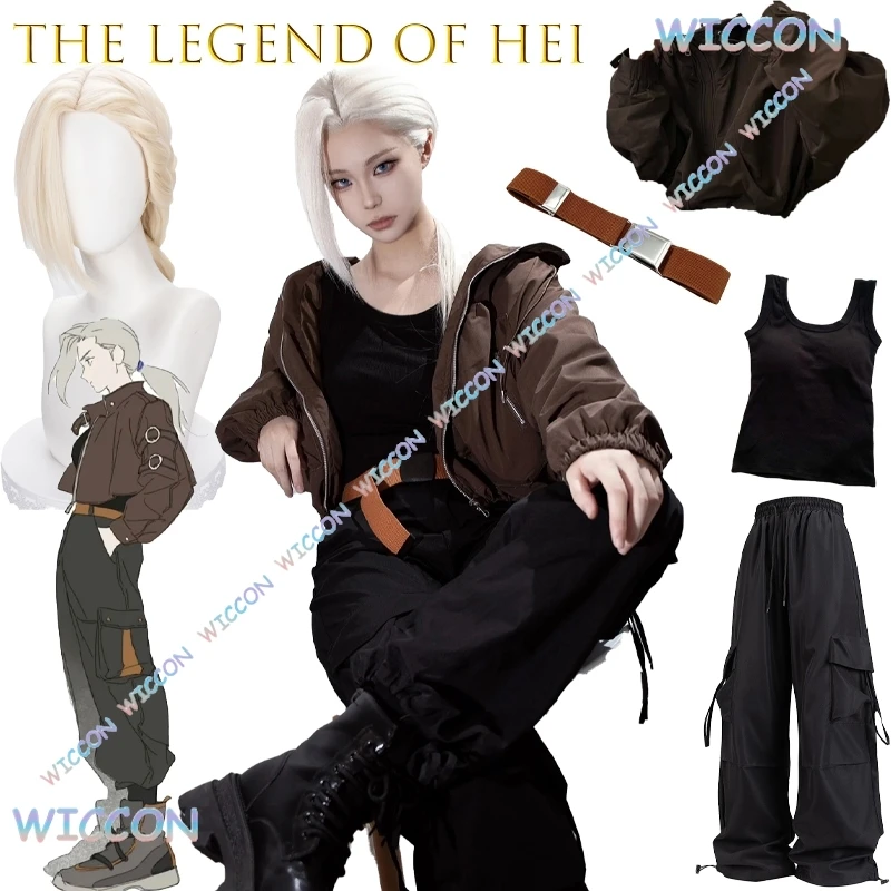 

Костюм для косплея The Legend Of Hei Luye, полный комплект с париком, обувь в китайском стиле аниме, настраиваемый готовый запас, вечерние костюмы на Хэллоуин