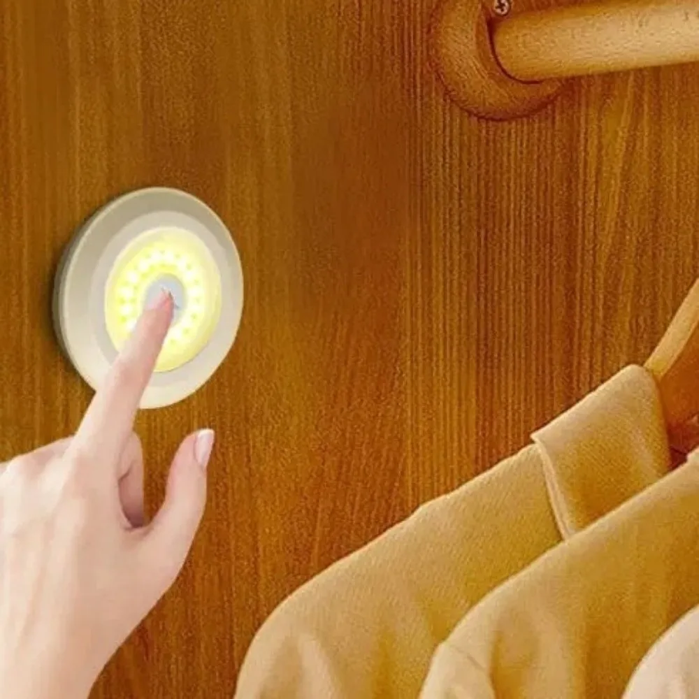 

Battery Operated LED Under Cabinet Light with Remote Control White/Warm Light Closet Lights Touch Sensor Wireless Night Light