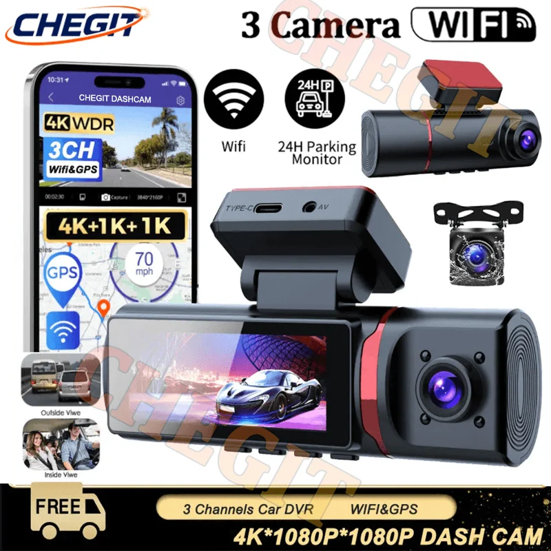 4K Gps Car Dvr 2/3L…