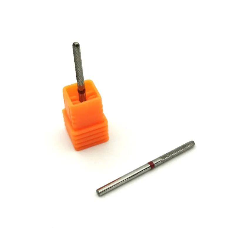 HYTOOS-brocas de carburo con forma de varilla para limpiar debajo del clavo, 3/32 brocas para uñas, herramienta para quitar cutículas, accesorios para taladros eléctricos