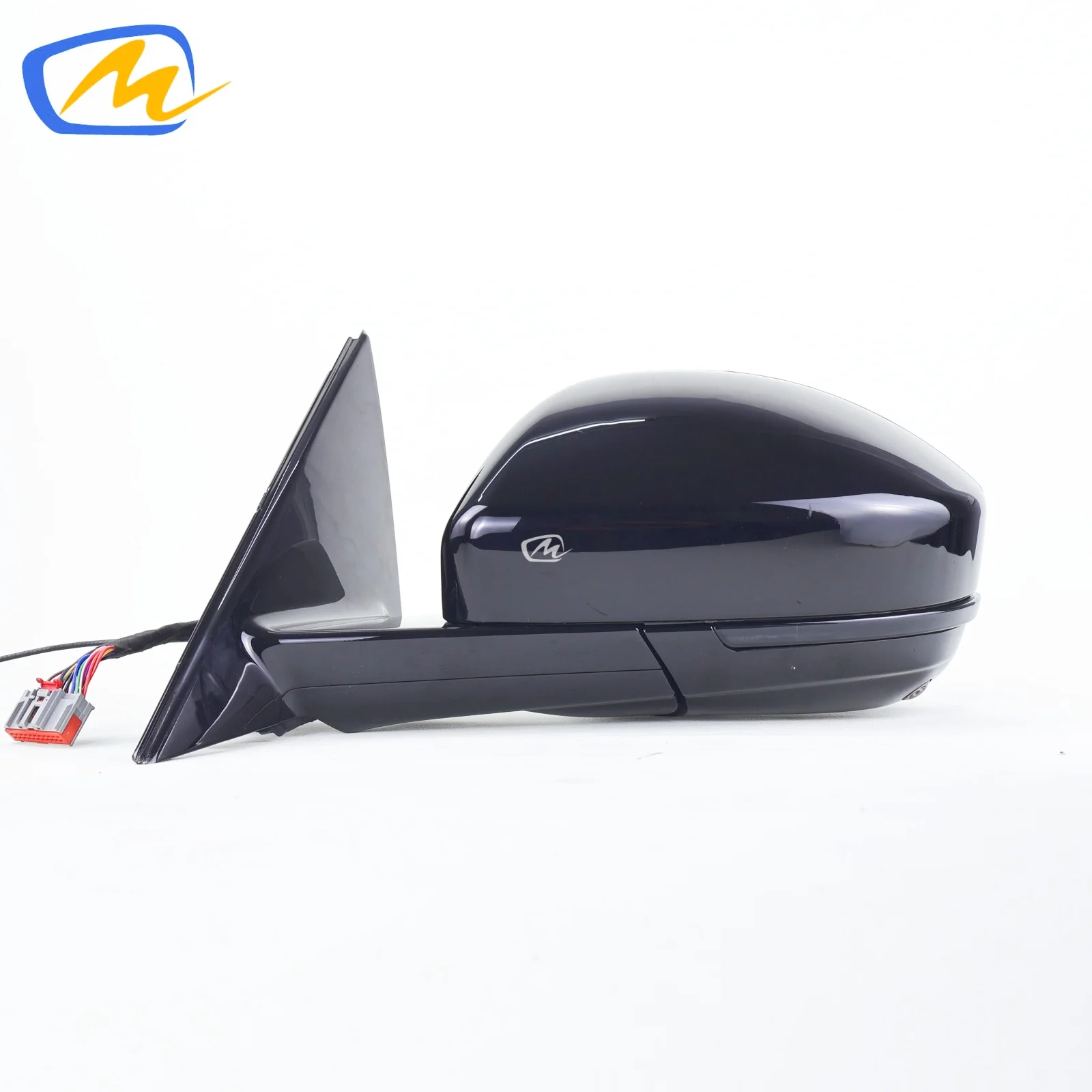 Fits Jaguar F-PACE Brand New Side Mirror, Foldable Heated Rearview Mirror With Turn Signal and Projector, Unpainted