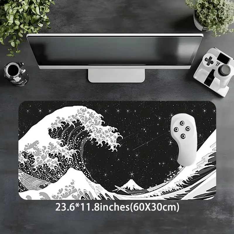 Brand Japan Mount Fuji Wave Mouse Pad Non-Slip Rectangular Gaming Mat PC Office Desk Protector Decor