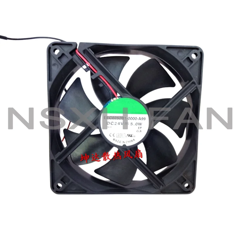 

New EEC0252B1-000U-A99 12025 12V 5W 12cm DC Cooling Fan