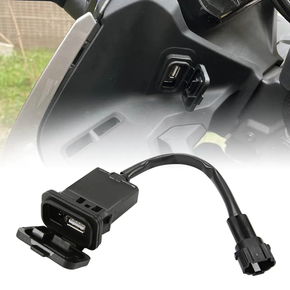 

Водонепроницаемое зарядное устройство для мотоцикла с двумя USB-портами и импульсным портом для CFMOTO CF250SR 250SR 250 SR 2023