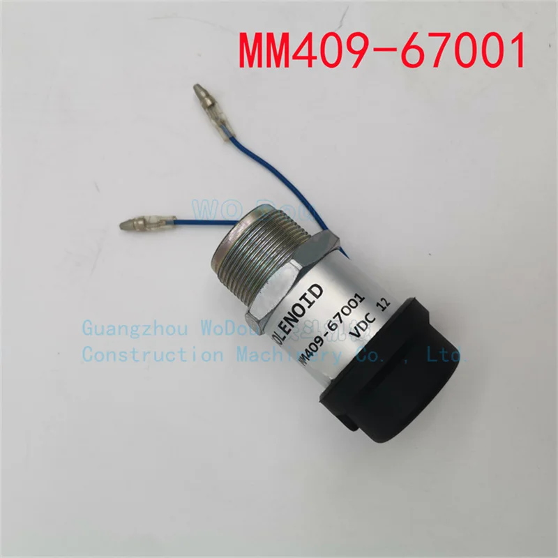 MM409-67001 Stop Solenoid Valve 12V For Mitsubishi S3L2 S4L S4L2 L2E K4E K4F K3M K4M