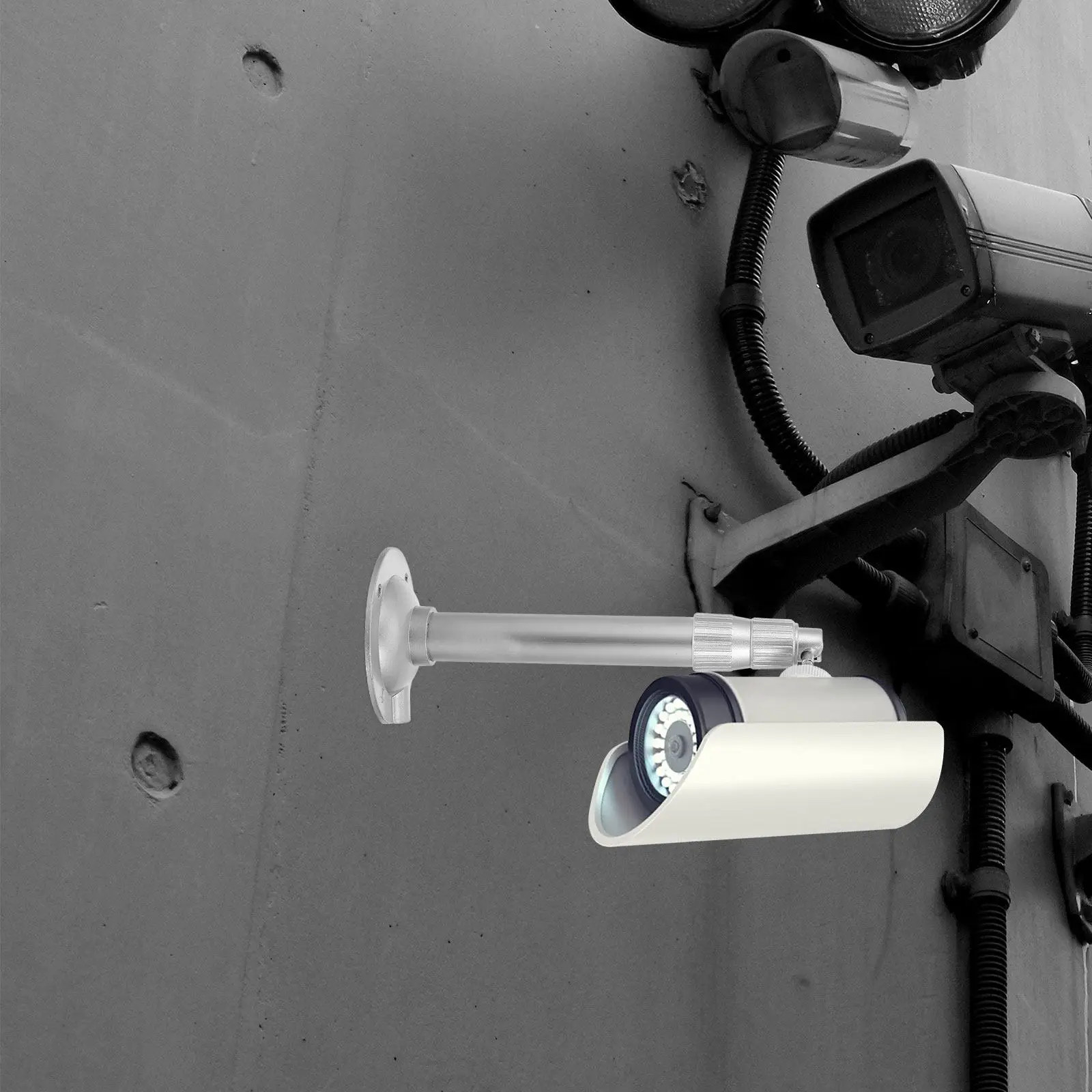 Retractable Indoor Camera Bracket Wall Mount Floating Shelf for Home Security Ceiling Living Room Bedroom Monitoring Sturdy