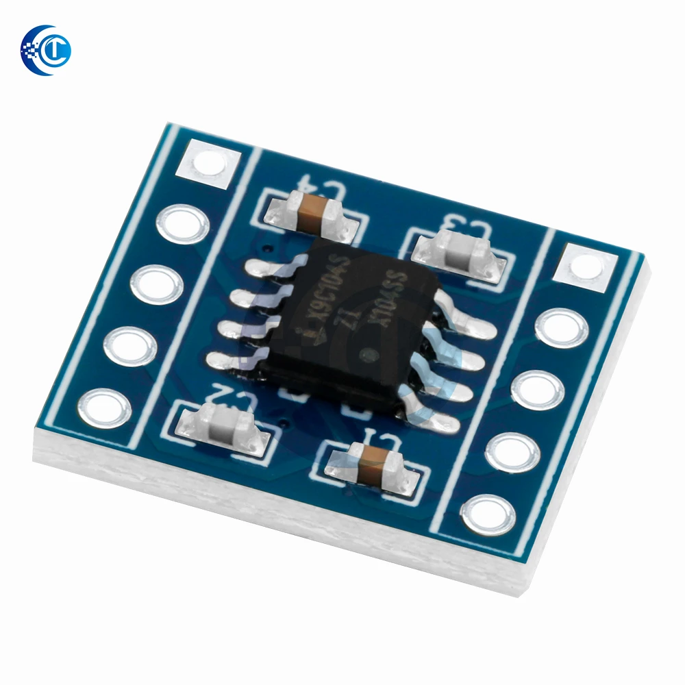Módulo de potenciômetro digital 5v x9c104, 5v 40r ~ 100k 100, potenciômetro digital, ajuste de equilíbrio de ponte para arduino