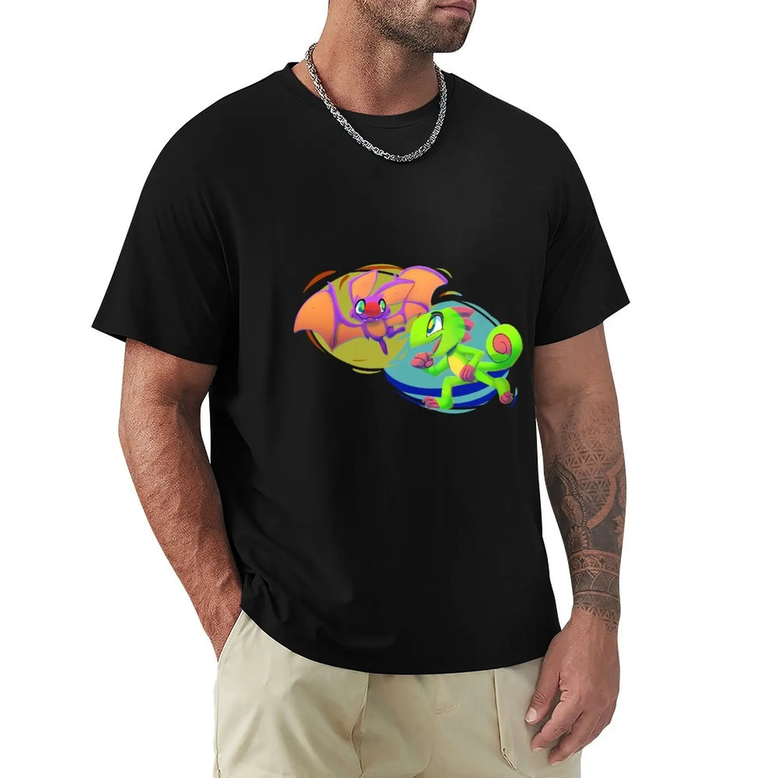 

Yooka Laylee T-Shirt oversizeds man clothes graphic shirts Men's clothing