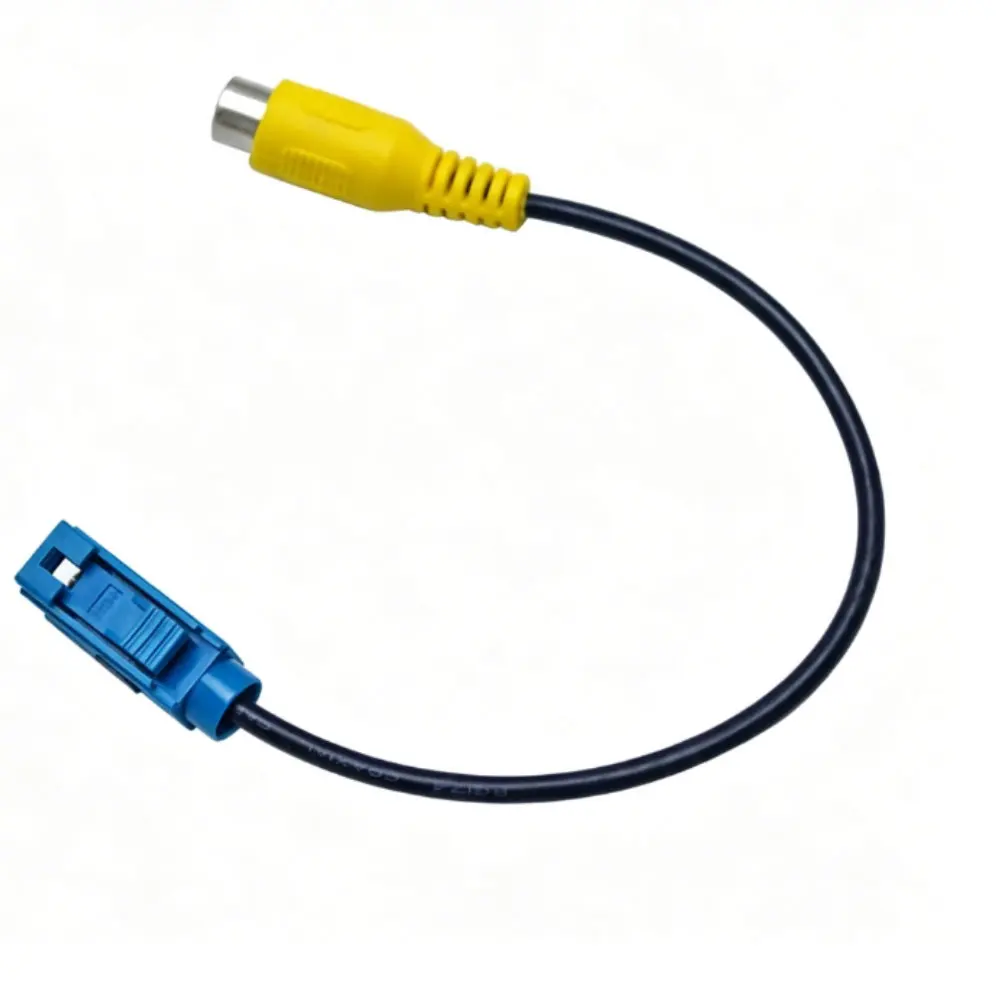 Car FAKRA to RCA Adapter Wire For Mercedes Benz Factory Radio NTG 4.5/4.7 COMAND Aftermarket Reverse Camera Video Input Cable