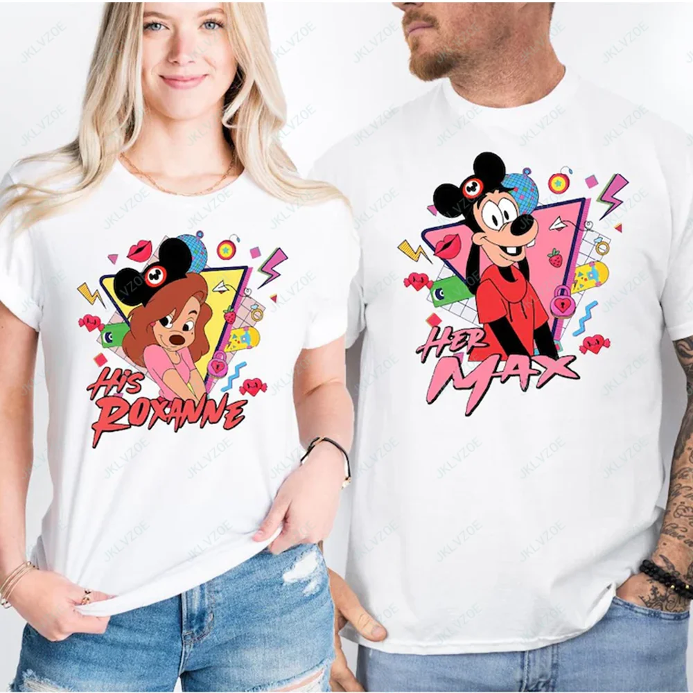 Disney His And Her Tshirt Her Max His Roxanne Couple Tee Her Max His Roxanne Couple Tee Gift For Her Gift For Him