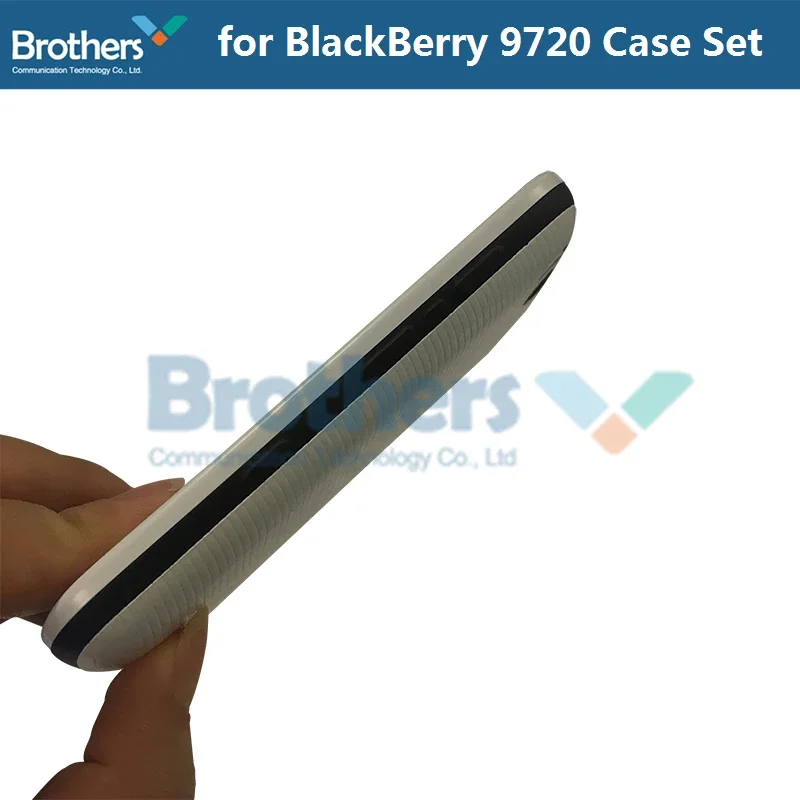 Full Set For BlackBerry 9720 Back Cover Battery Door Housing+Front Frame + Keyboard For BlackBerry 9720 Black White