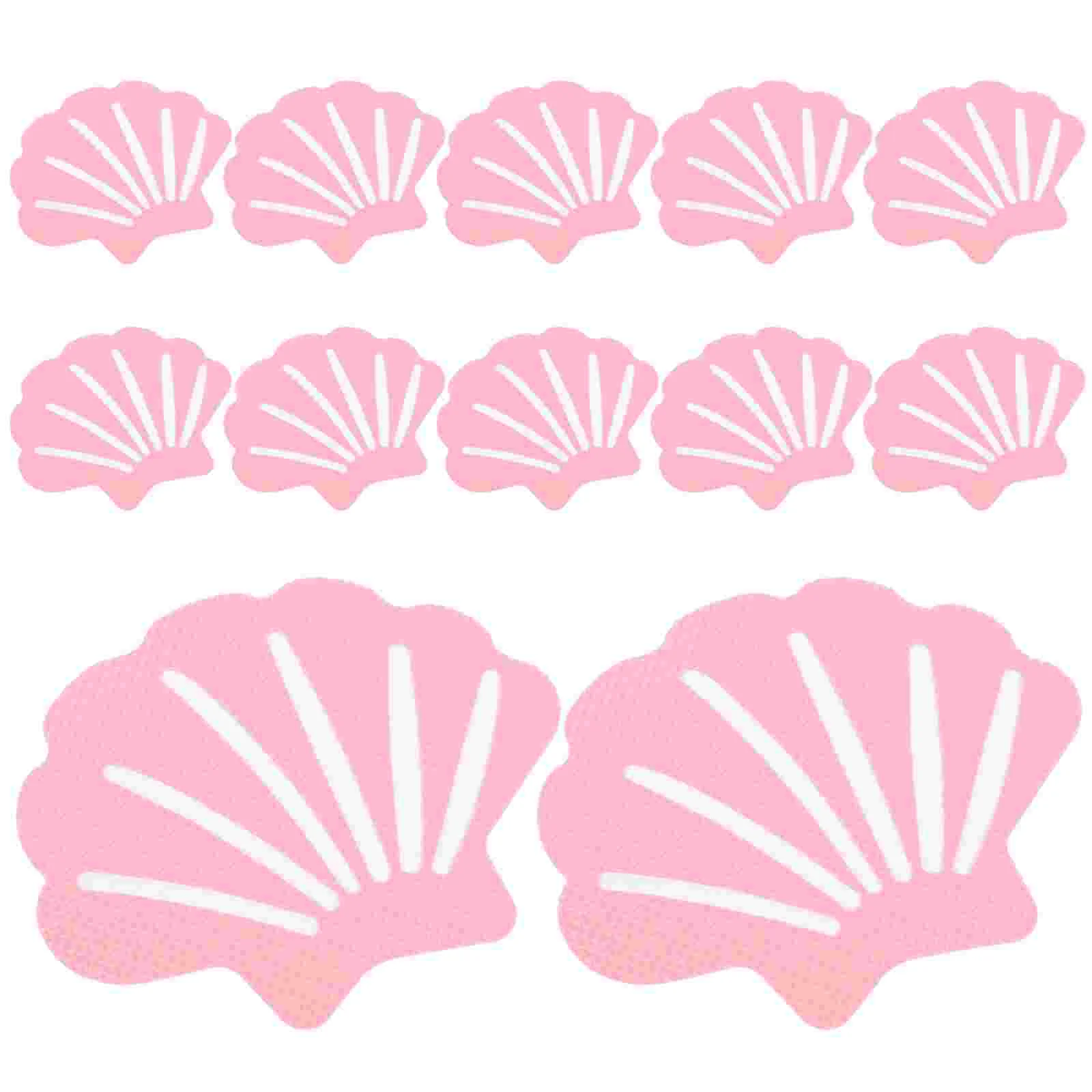 12pcs Shell Shape Bathtub Non Slip Stickers Anti Slip Shower Stickers for Safe and Secure Bathing Experience