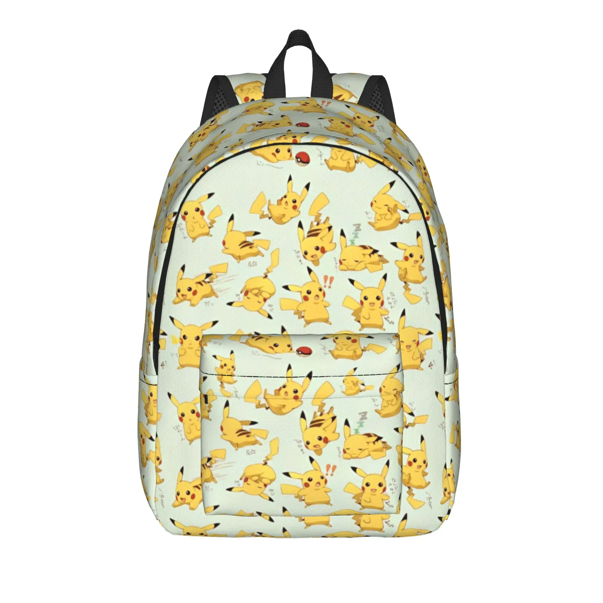 Niedlicher Teenager-Rucksack Sport-Studenten-Business-Pokémon-Tagesrucksack für Männer Frauen Laptop-Computer-Leinentaschen