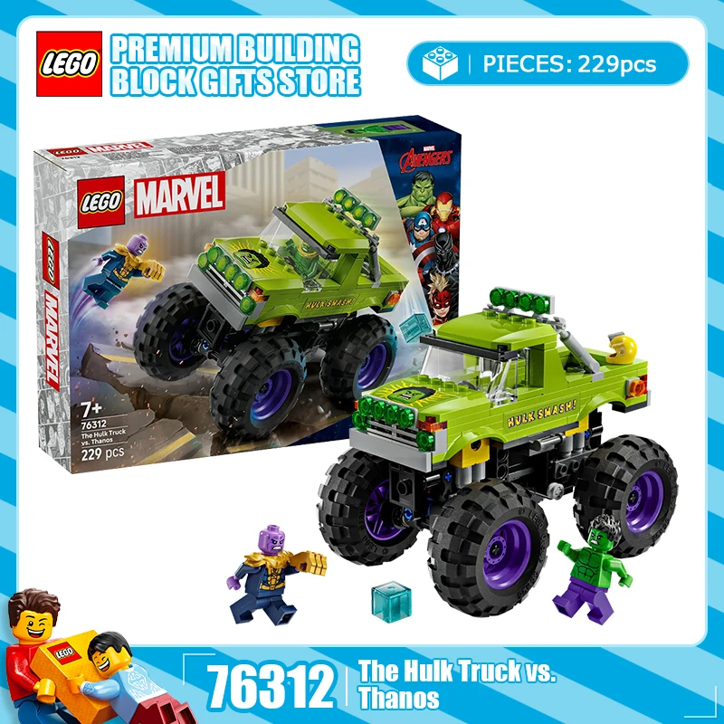 

Lego Building Blocks 76312 Marvel Series Hulk Off road Vehicle Battle Thanos Puzzle Children's Toy Gift