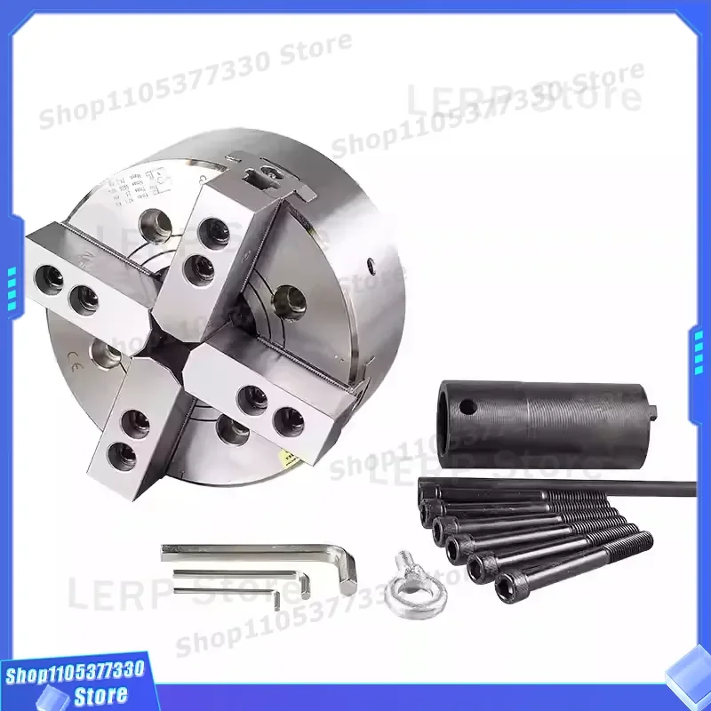 4 Jaw Hydraulic Lathe Chuck 6 8 10 Inch Through Hole Power Clamping Range 15 450mm FORGEX Steel Machine Tool Accessories For