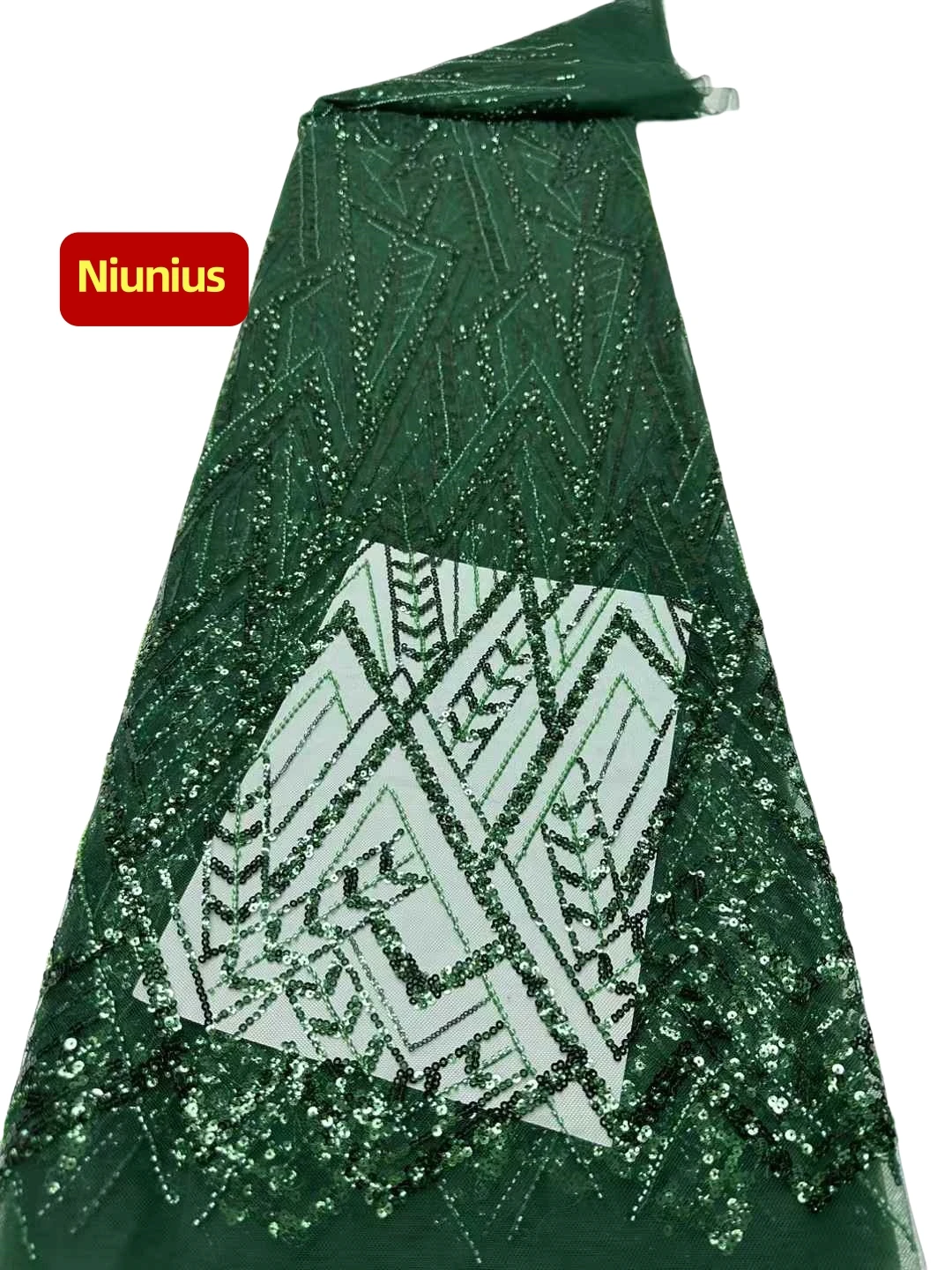 

Elegant Luxurious Austria Tulle Sequined Lace with Stones – Soft High-Quality Mesh for Wedding Dresses (Latest Design)NN8915_R