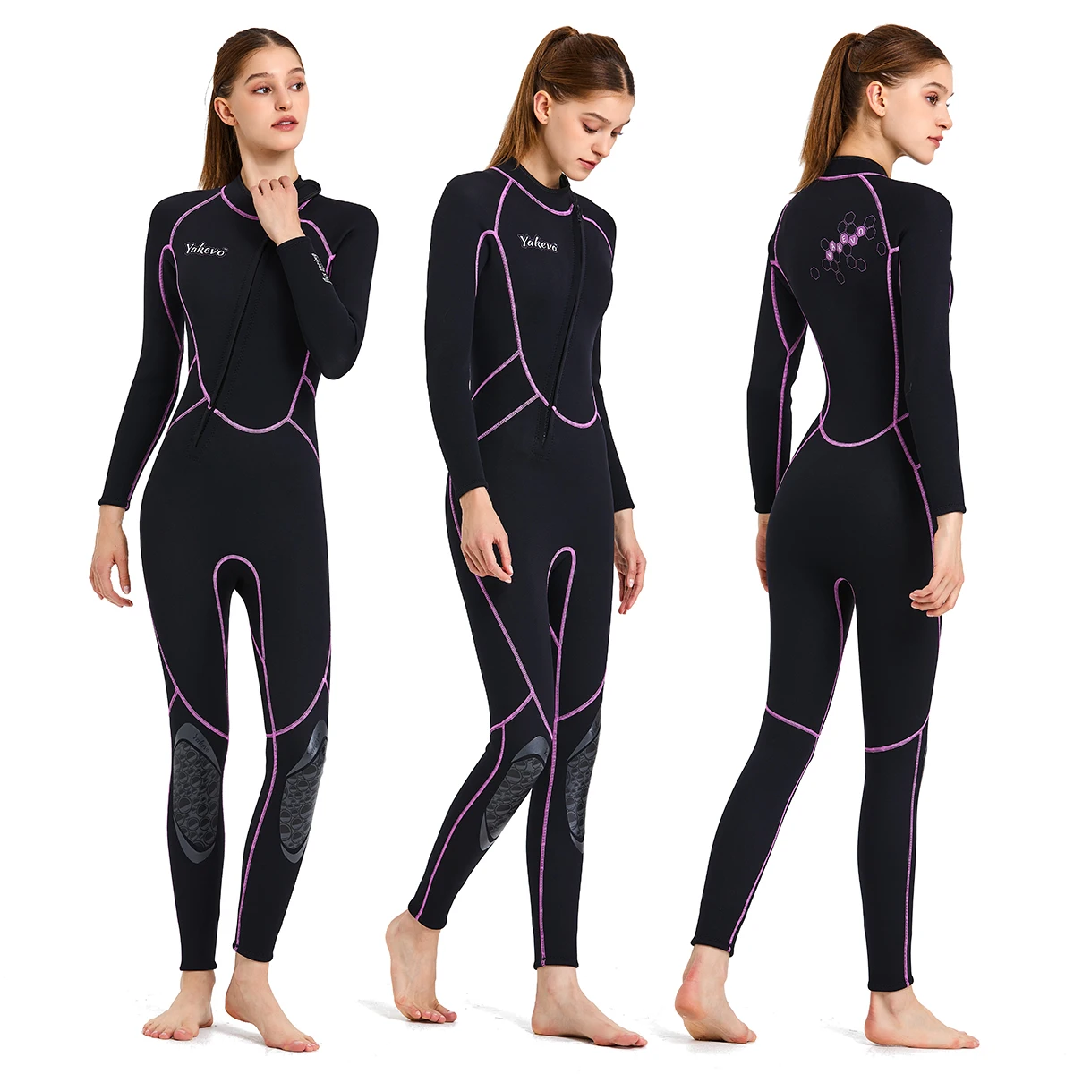 

STLF Durable Using Low Price Women Long Sleeves Neoprene Dive Wetsuit Front Zipper