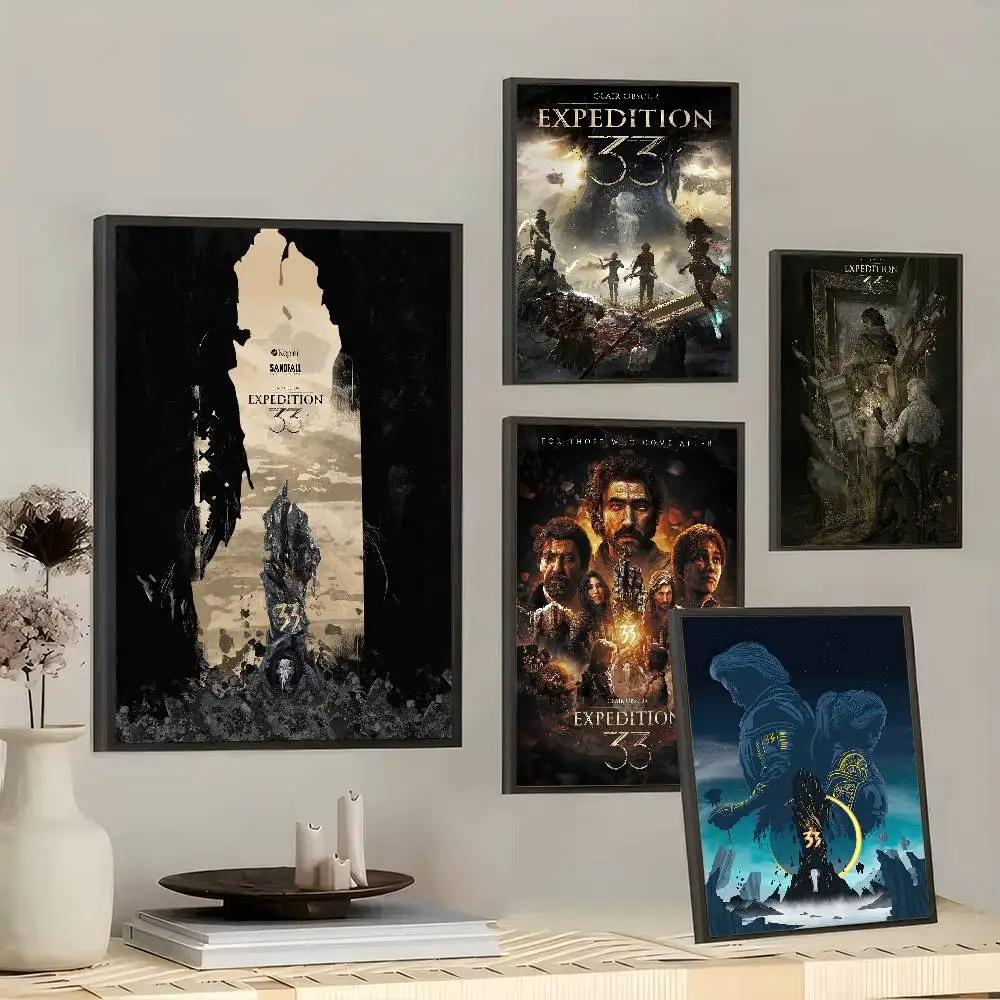 عمل لعبة لعب الأدوار كلير سبكور إكسبيديشن 33 ملصقات عتيقة مطبوعات لاصقة ملصقات عمل فني ملصقات جدار