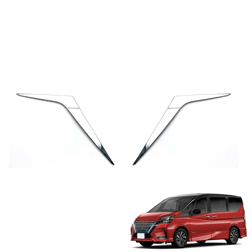 For NISSAN SERENA 2020+ Car Accessories ABS Chrome Trim Tail Light Rear Back Frame Lamp Cover Molding